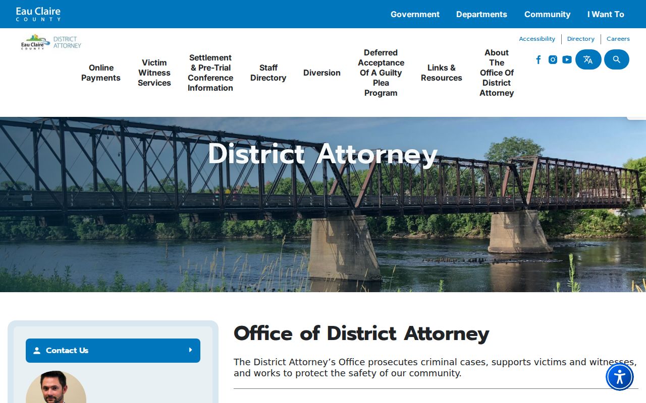Eau Claire County District Attorney criminal case resources